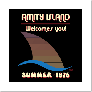 AMITY ISLAND WELCOMES YOU - SUMMER OF 1975 Posters and Art